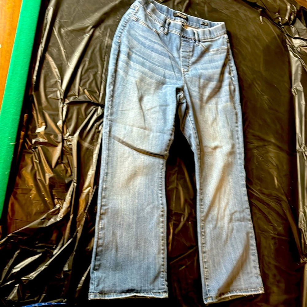 JUDY BLUE WOMENS JEANS 16W SLIM BOOT DENIM DISTRESSED INSEAM 29.5 Distressed